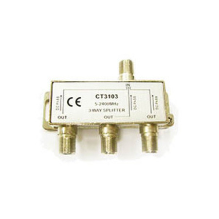 ALLEN TEL 3-Way Coax Splitter, 2.4 GHz CT3103